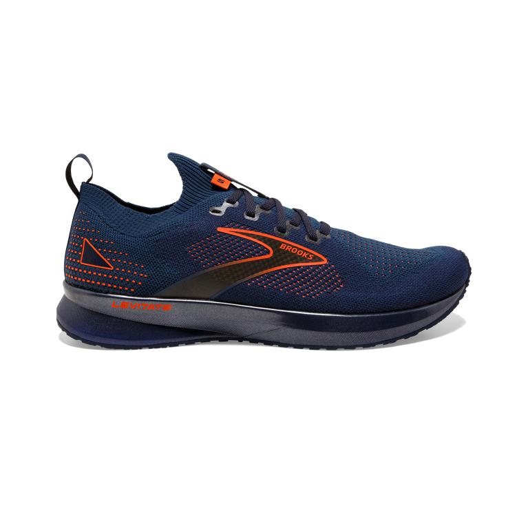 Brooks LEVITATE STEALTHFIT 5 Energy Return Road Running Shoes Mens Outlet - Peacoat/Titan/Flame (IMV